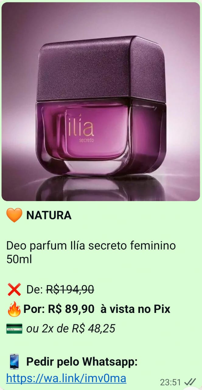Oferta do perfume Ilía Secreto