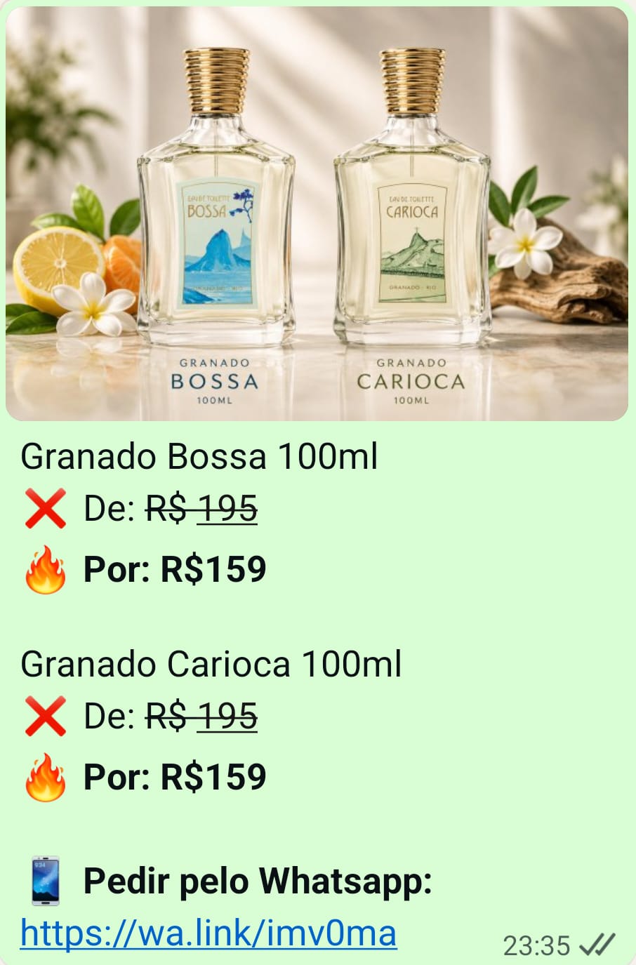 Ofertas dos perfumes Granado